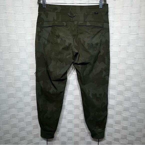 Prana Women’s Halle Jogger II Size 6 Sage Camo Tapered Athletic Bottoms Outdoor - Picture 4 of 13
